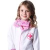 StoryBook Wishes Kids Doctor Coat & Face Mask for Kids Doctor Costume | Doctor Dress Up for Kids | Pink and White - Size 4-6
