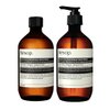Aesop Reverence Aromatique Hand Wash + Refill | Cleanse and Exfoliate the Hands | With Botanical Extracts And Finely Milled Pumice, 16.9 oz, Pack of 2