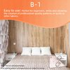 Kapyoo 3Pcs Free Motion Quilting Templates with Non-Slip Grips, Quilting Ruler and Templates for Industrial and Domestic Machines Reusable Stencils for DIY Quilt Designs (25 Series B)