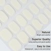 DUKASOU Semi Cured Gel Nail Strips, White 28 PCS Solid Color Gel Nail Strips Works with UV Light, Salon Quality Gel Nail Stickers Full Nail Wraps