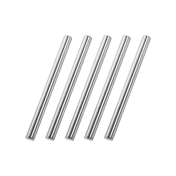 uxcell 8mm x 100mm 304 Stainless Steel Solid Round Rod for DIY Craft - 5pcs