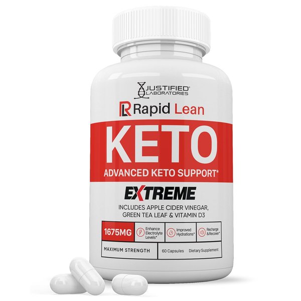 (2 Pack) Rapid Lean Keto ACV Extreme Pills 1675MG Keto Support Blend Capsule Alternative to Keto ACV Formulated with Apple Cider Vinegar Extra Virgin Olive Oil Powder Green Tea Leaf 120 Capsules
