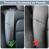 FOWSRHRG Tesla Model Y Accessories, 2PCS Seat Belt Clips-Seats Belt Guide Holder Anti-Scratch Car Rear Seat Belt Adjuster for Adults Compatible with Tesla Model Y 2023 2022 2021