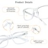 LifeArt Blue Light Blocking Glasses, Anti Eyestrain, Computer Reading Glasses, Gaming Glasses, TV Glasses for Women Men, Anti Glare (Transparent, 2.75 Magnification)