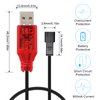 KBT 2-Pack SM-2P USB Charger Cable with LED Indicator Light & Build-in Protection Chips, 3.7V 800mA Charging Speed for RC Car Boat Gel Ball Blaster Li-ion & Li-Polymer Battery