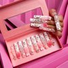 LOVFUL Press on Nails Marshmallo Gummy Bear Square | Luxury Diamond Pink Cotton Candy Nails| Pink Nails| Square Nails | 2.16in Long Square | H26 (L)