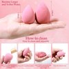 14 Pcs Makeup Sponge Set,Beauty Sponges Blender with 4 Pcs Powder Puff and 4 Pcs Mini Make up Sponges Valentine's Day Gift,Mother's Day Gift for Women Liquid,Foundation,Powder,Concealer,Cream(Pink)