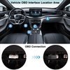 OBD Power Cable for Dash Camera,Constant Power Cable for Garmin DashCam,OBDII Adapter Cable with Dual USB Interfaces,24 Hours Surveillance/Acc Mode with Low Voltage Protection 11.6-36V to 5V/3A