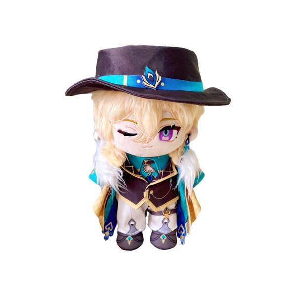 CALEMBOU Anime Plush Dress Up Doll Cute Chibi Figure Plushies 20cm Soft Chinese Cotton Dolls Collectible Gift for Honkai Star Rail Fans (Aventurine)