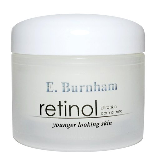 E. Burnham Retinol Ultra Skin Care Créme 2 Oz – Intensive Anti-Aging Moisturizer with Hyaluronic Acid & Vitamin E – Reduces Wrinkles, Firms Skin, and Enhances Radiance