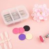Difenni Sanding Paper Discs with Metal Nail Drill Bit Foot Sandpaper Discs 25mm Foot File Sandpaper Discs #80#150#240 Grits for Manicure Pedicure