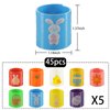 JOHOUSE 45PCS Easter Magic Springs, Plastic Spring Toy Easter Eggs Toys Filled Party Supplies for Kids Party Favor Gift