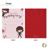 Desert Cactus Ninja Boy Style 1 Happy Birthday Invitations Invite Cards (10 Count) With Envelopes Boys Girls Kids Party (10ct)
