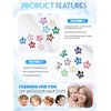 52PCS Star Hair Clips for Girls, CYHYII Star Snap Hair Clips Non-slip Hair Barrettes Silver Metal Colorful Cute Hairpins Hair Accessories for Women Kids Teens