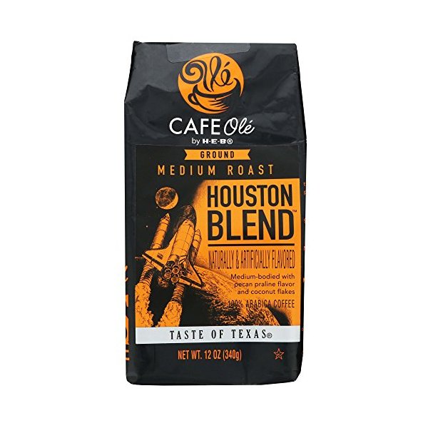 Houston Blend Medium Roast Ground Coffee (pecan praline and coconut) (3 Pack)