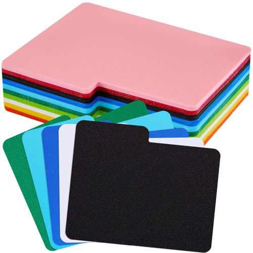 Horizontal Trading Card Dividers, Plastic Divider Cards, Colored Card Separators with Tabs, Card Dividers for Sport Game Playing Cards, 3 x 3.8 inch (50)