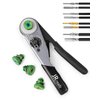 JRready Deutsch Crimp Tool,ST2169 Deutsch Crimping Tool for DT,DTM,DTP and Amphenol AT ATP ATM Series Size 16 20 12 Solid Pin&Soc Contacts,Closed Barrel Crimp Tool with Three Positioners