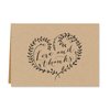 Kraft Love and Thanks Thank You Note Card Pack - Set of 36 cards blank inside - with Kraft envelopes