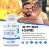 FOLATE MAXX FolateMaxx L-Methylfolate + B12 Methylcobalamin & B6 Blend (7.5mg) - 60 Capsules - Active B-Complex with Cofactors & Essential Amino Acids - Non GMO, Gluten Free, No Fillers