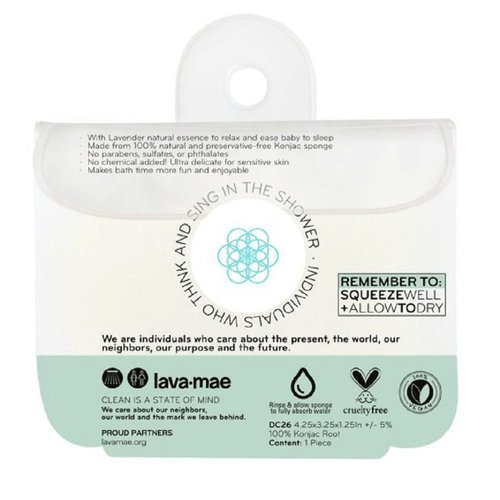 DAILY CONCEPTS Your Baby Konjac Sponge, Pure