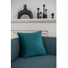 Throw Pillow Cases 18x18 Teal: 2 Pack Cozy Soft Velvet Square Decorative Pillow Covers for Farmhouse Home Decor, DEZENE