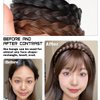 ANRONCH Front Hair Bangs Fringe Hair Extensions Headband, Synthetic Bangs Wigs Headband for Women Girls, Wig props decoration-cosplay/wedding photo/party(Light Brown)