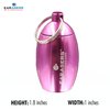 EARasers Earplugs Keychain Carrying Case - Aluminum Waterproof Ear Plugs and Pills Holder (Pink)