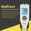 Digital Manometer HT-1890 Dual Port LCD Display Backlight Air Pressure Meter Differential Gauge Gas Pressure Tester with Storage Case 10Psi Pressure