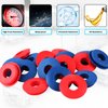 KOOTANS 80pcs Glad Hand Seals Rubber Truck Glad Hand Seal, Air Hose Glad Hands Grommets Round Gaskets for Semi Trucks Trailers Tractors, Parts Number 10028 (40pcs Red, 40pcs Blue)