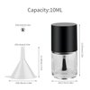GTHER 6PCS 10ML Empty Nail Polish Glass Bottles with Brush Cap & Funnel & Mixing Balls for Nail Art
