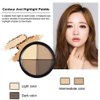 Contour and Highlight Palette Powder Contour Kit Concealing, Highlighting & Contouring Foundation/Concealer Palette Full Coverage Concealer for Mature Skin