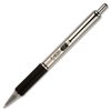 Zebra Pen F-402 Retractable Ballpoint Pen, Stainless Steel Barrel, Fine Point, 0.7mm, Black Ink, 1-Pack