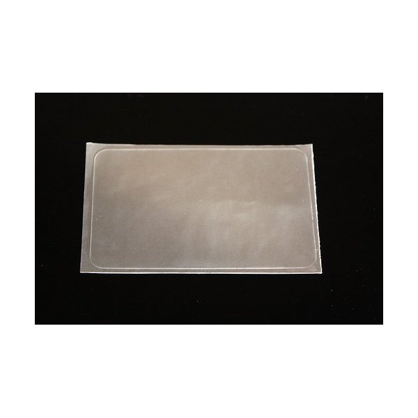 50 Crystal Clear Self Stick ID Overlays, Thin .05 Mil