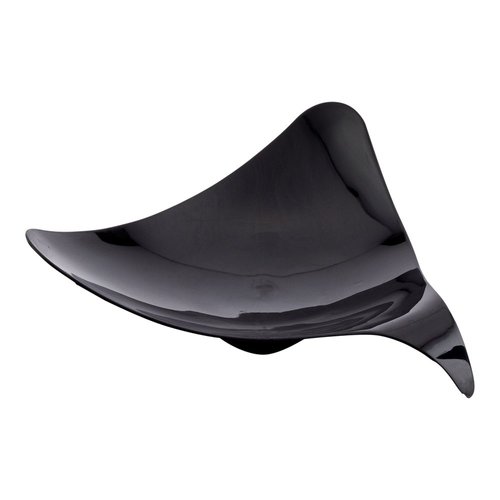 Restaurantware 3 x 3 Inch Dessert Plates 100 Small Cocktail Plates - Asymmetrical Shooting Star Design Black Plastic Disposable Appetizer Plates Holds Sauces And Dips For Parties