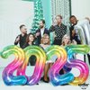 KatchOn, Giant Rainbow 2025 Balloons Numbers - 42 Inch, New Years Balloons | 2025 Neon Balloons for Neon New Years Eve Party Supplies 2025 | Foil 2025 Rainbow Balloon, Happy New Years Decorations 2025
