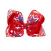 Girl Hair Clip Hair Bows Grosgrain Ribbon Hair Bow Hair Accessories for 4th of July 2 Pack ZFJ24… (Five-pointed Star Set)