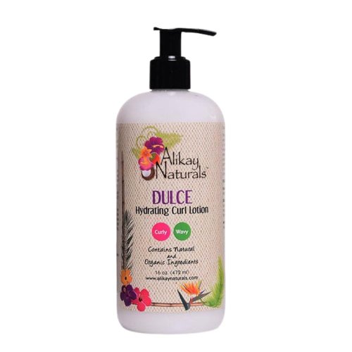 Alikay Naturals Dulce Hydrating Curl Lotion Natural Kokum Butter, Silk Amino Acid & Argan Oil 16 Ounce