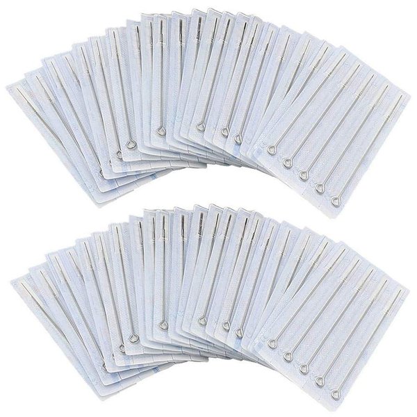 Tattoo Needles Set - Autdor 100PCS Mixed Tattoo Needles 3RL,5RL,7RL,9RL,3RS,5RS,7RS,9RS,5M1,7M1 Disposable Sterile Tattoo Gun Needles Assorted Liners,Shaders and Magnum (Mixed-RL/RS/M1-100pcs)