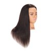 Hairingrid Mannequin Head 20"-22" 100% Human Hair Hairdresser Cosmetology Mannequin Manikin Training Head Hair and Free Clamp Holder (1906LB0214)