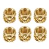 60pcs M3 Threaded Insert OD5mm L4mm Brass Nut Knurled Inserts Heat Embedment Nuts Compatible with Voron 2.4 Trident Switchwire DIY 3D Printer