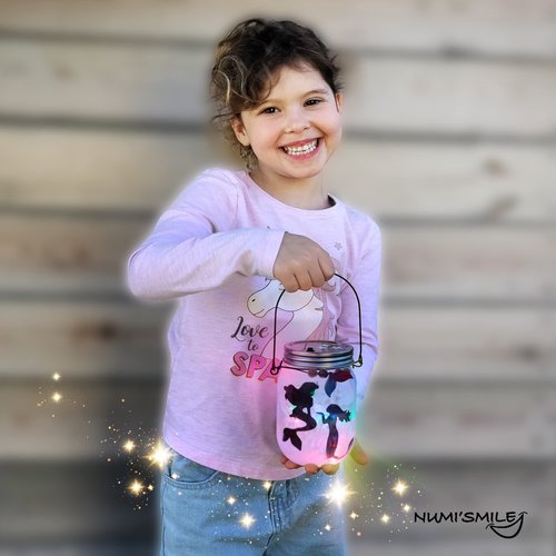 Mermaid Toy Lantern Night Light Craft Kit, Birthday Gifts for Kids, DIY Mermaids Arts and Crafts, Gift for Girls Ages 3 4 5 6 7 8-12 Years, Stem Toys