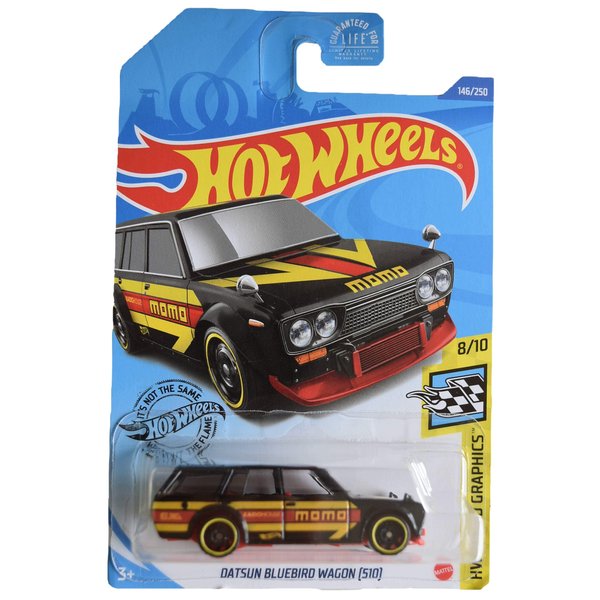 Hot Wheels Datsun Bluebird Wagon (510), [black] 146/250 Speed Graphics 8/10