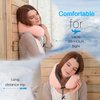 Travel Pillow, Best Memory Foam Neck Pillow Head Support Soft Pillow for Sleeping Rest, Airplane Car & Home Use (Pink)
