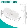 WLLHYF Floss Pick Dispenser Dental Floss Portable Case 48Pcs Dental Floss Dispenser Travel Floss Automatic Dental Floss Picks Cases for Teeth Cleaning Floss(4 Box)