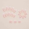 Foccna 24Pcs French Press on Nails Medium, White Fake Nails Almond Nails Glazed, Glossy False Nails, Acrylic Nails for Women and Girls