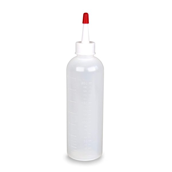 Tredoni 7oz/210ml Hair Dye Applicator Bottle Nozzle + Cap, Squeeze Dye Measuring Bottle