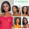Oriole Bob Wig Human Hair 13x4 HD Lace Front Wigs Human Hair 12 Inch Glueless Wigs Human Hair Pre Plucked with Baby Hair 180% Density Straight Human Hair Lace Front Short Bob Wigs for Black Women