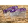 Amethyst Stone Hair Comb (Qty of 2)