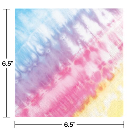 Tie Dye Party Napkins, 48 ct