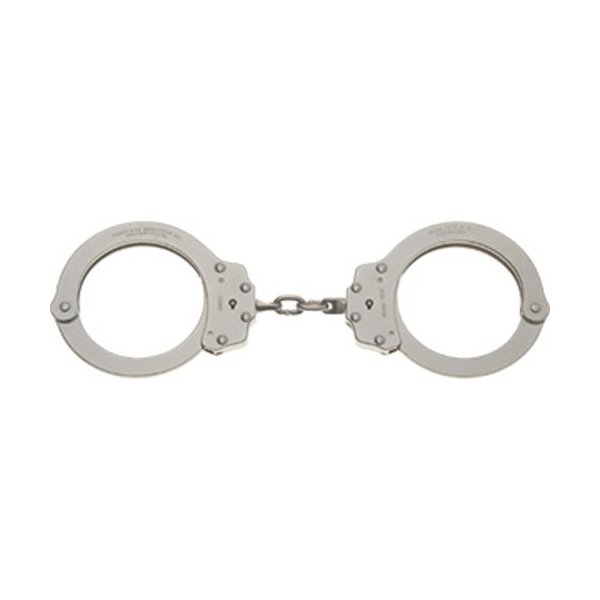 Peerless Handcuffs Company Oversize Chain Link Handcuff, Nickel Finish